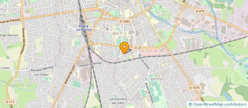 localisation de l'entreprise CB SERVICES à BOURG-EN-BRESSE