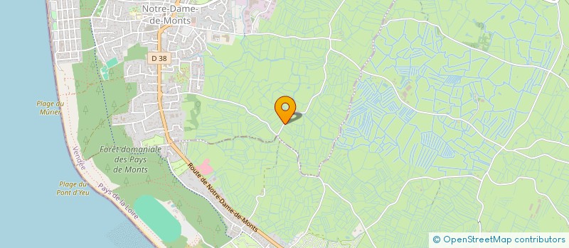 localisation de l'entreprise CB SERVICES 85  NOTRE-DAME-DE-MONTS