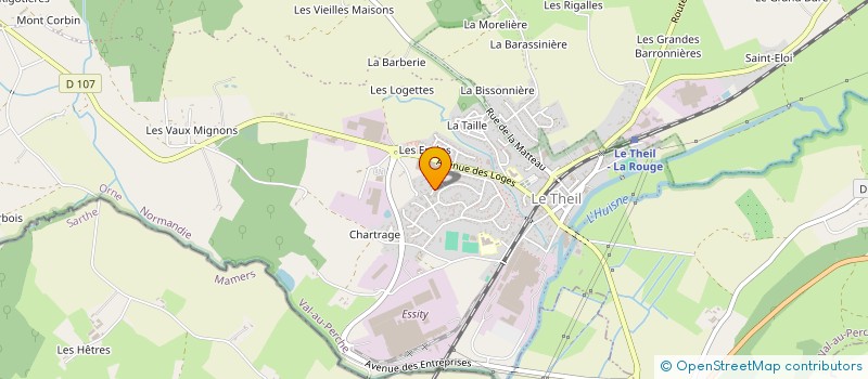 localisation de l'entreprise CB SERVICES à VAL-AU-PERCHE
