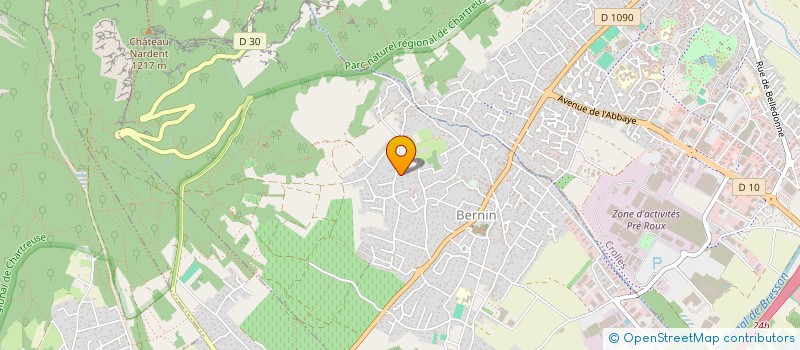 localisation de l'entreprise CB TISSUS & FOULARDS  BERNIN