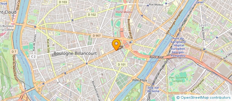 localisation de l'entreprise CB VIDEO SERVICE à BOULOGNE-BILLANCOURT