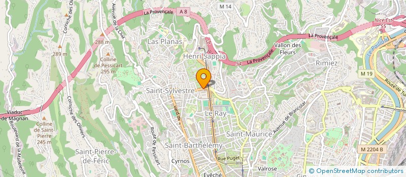 localisation de l'entreprise CB VTC  NICE