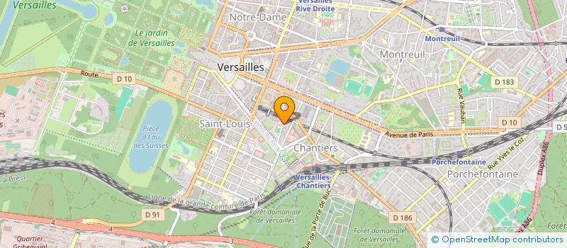 localisation de l'entreprise CB2H à VERSAILLES