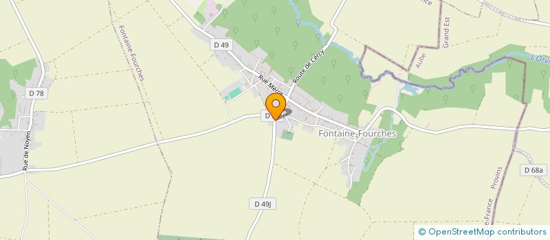localisation de l'entreprise CB2J  FONTAINE-FOURCHES
