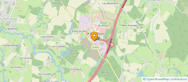 localisation de l'entreprise CB2M PLASTIQUE à VARENNES-SAINT-SAUVEUR