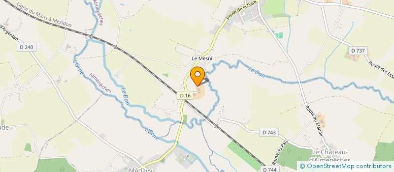 localisation de l'entreprise CB3M à ALMENECHES