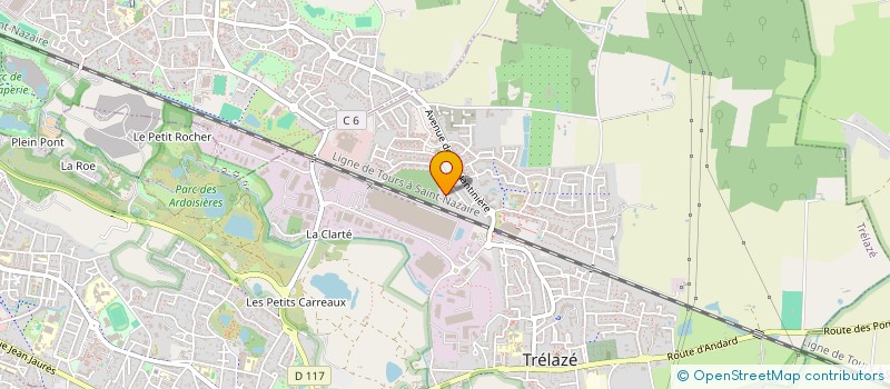 localisation de l'entreprise CB3S  TRELAZE