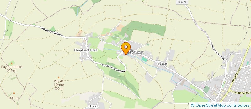 localisation de l'entreprise CB7 EVENT  CHAPTUZAT