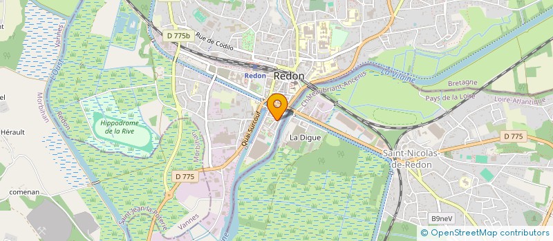 localisation de l'entreprise CBA  REDON