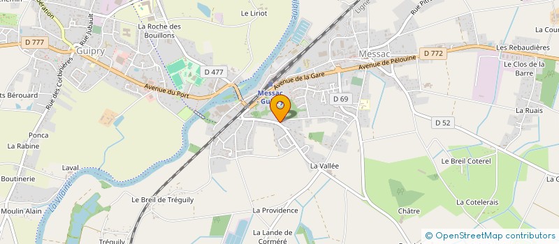 localisation de l'entreprise CBA  GUIPRY-MESSAC