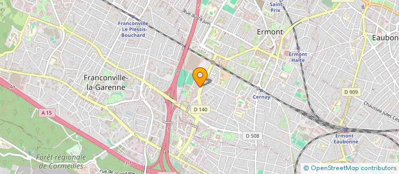 localisation de l'entreprise CBA à ERMONT