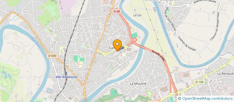 localisation de l'entreprise CBA  ALBI