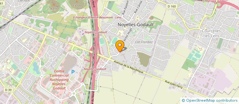 localisation de l'entreprise CBA AUTOMOBILES  NOYELLES-GODAULT