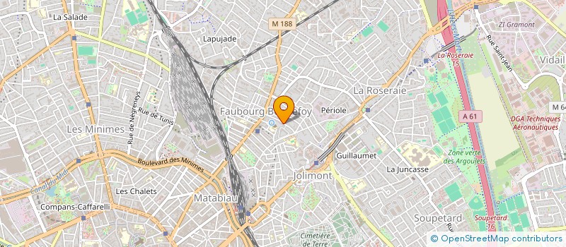 localisation de l'entreprise CBA CAPITAL  TOULOUSE