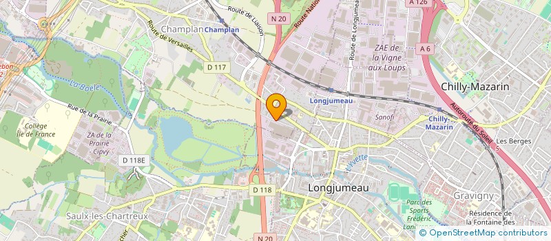 localisation de l'entreprise CBA CPM à CHAMPLAN