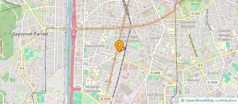 localisation de l'entreprise CBA GROUPE  ECHIROLLES