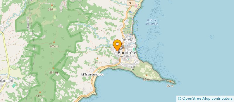localisation de l'entreprise CBA QUINCAILLERIES à BANDRELE