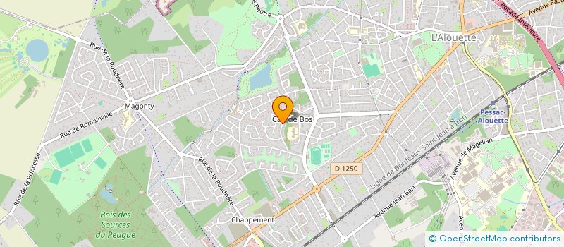 localisation de l'entreprise CBAF  PESSAC