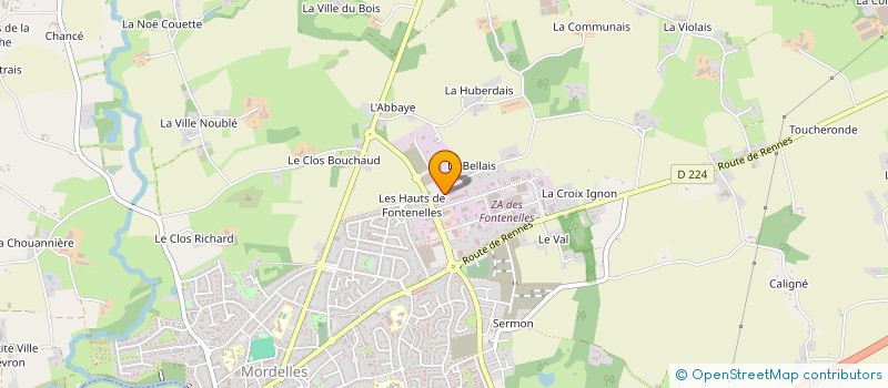 localisation de l'entreprise CBAGI  MORDELLES