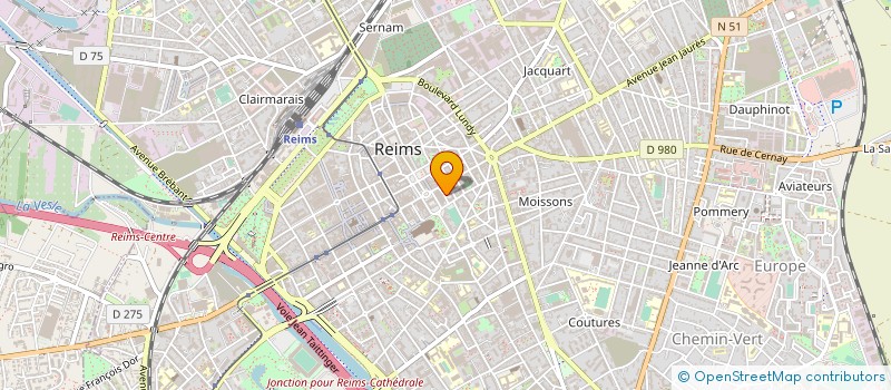 localisation de l'entreprise CBAL  REIMS