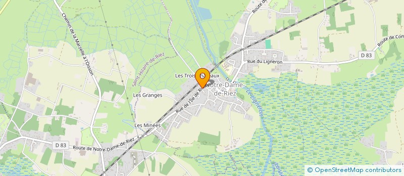 localisation de l'entreprise CBAM  NOTRE-DAME-DE-RIEZ