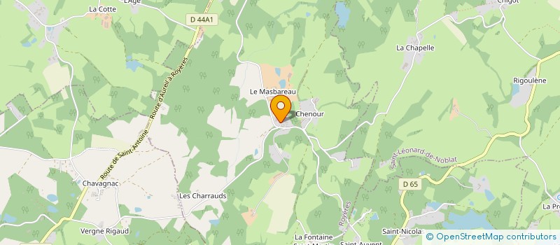 localisation de l'entreprise CBAS  ROYERES