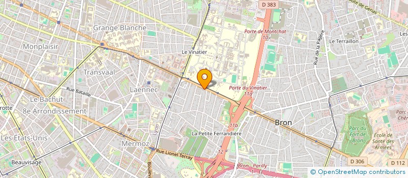 localisation de l'entreprise CBAT PRO à BRON