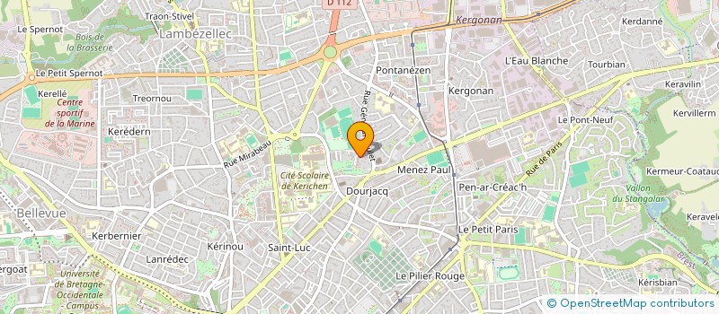 localisation de l'entreprise CBB  BREST