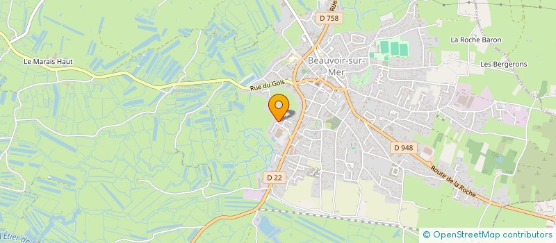 localisation de l'entreprise CBB à BEAUVOIR-SUR-MER