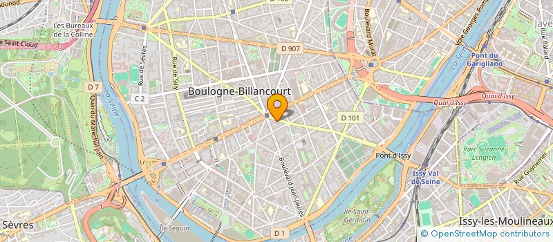 localisation de l'entreprise CBB à BOULOGNE-BILLANCOURT