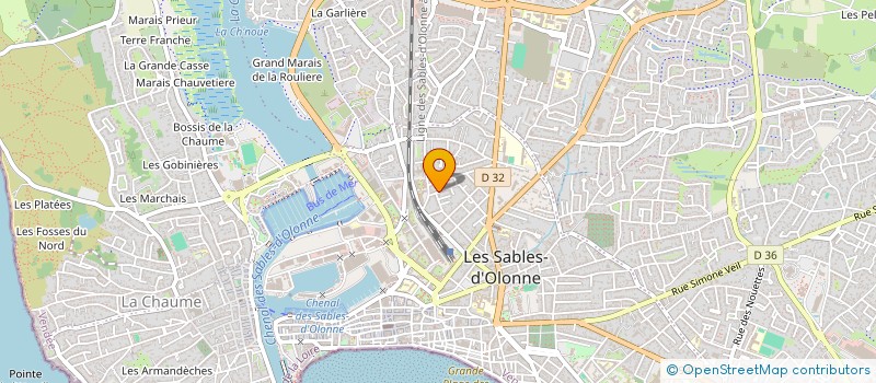 localisation de l'entreprise CBB à LES SABLES D'OLONNE