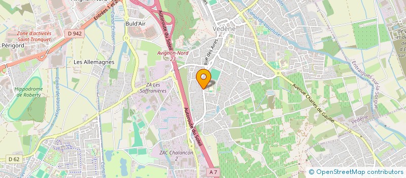 localisation de l'entreprise CBB  VEDENE