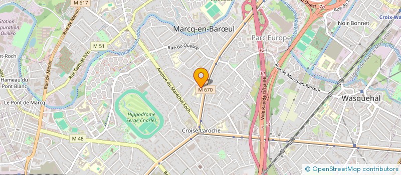 localisation de l'entreprise CBB ASSOCIES à MARCQ-EN-BARŒUL