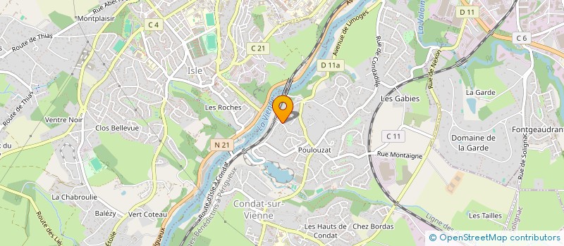 localisation de l'entreprise CBB AUTO  CONDAT-SUR-VIENNE