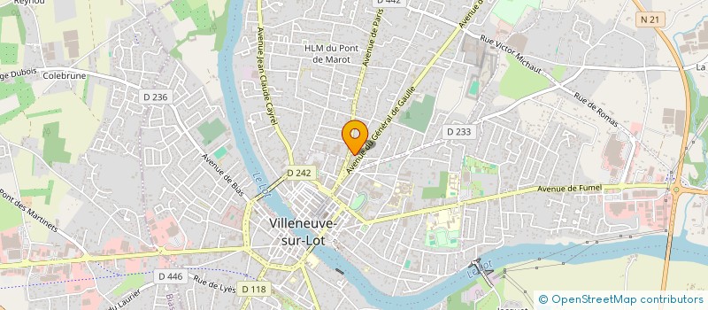 localisation de l'entreprise CBB LA GRACE  VILLENEUVE SUR LOT