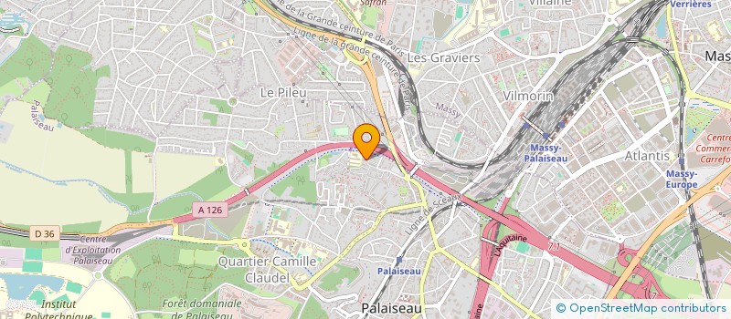 localisation de l'entreprise CBB2 à PALAISEAU