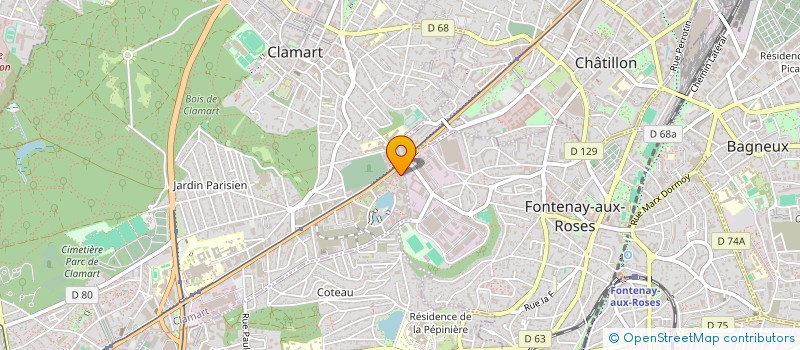 localisation de l'entreprise CBBF à CLAMART