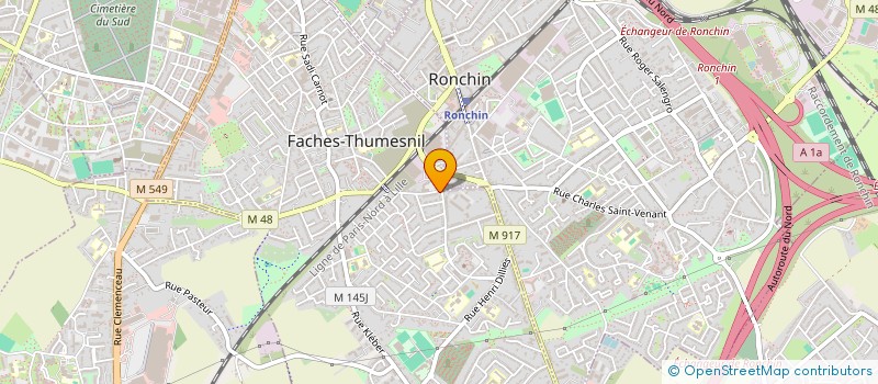 localisation de l'entreprise CBC  FACHES-THUMESNIL