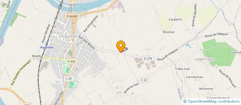 localisation de l'entreprise CBC à AIGUILLON