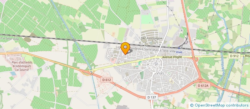 localisation de l'entreprise CBC  VIAS