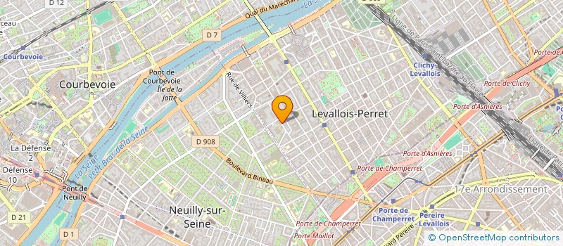 localisation de l'entreprise CBC à LEVALLOIS-PERRET