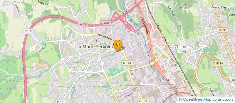 localisation de l'entreprise CBC  LA MOTTE-SERVOLEX