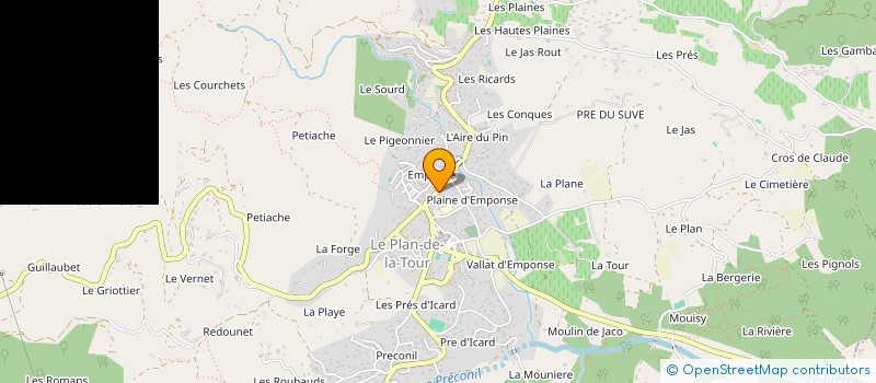 localisation de l'entreprise CBC HORIZON  LE PLAN-DE-LA-TOUR