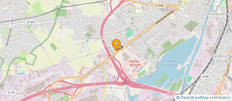 localisation de l'entreprise CBC IMMOBILIER  LA SENTINELLE