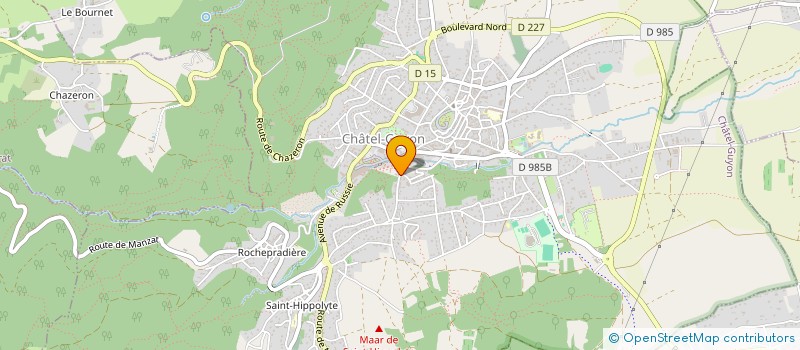 localisation de l'entreprise CBC INTERNATIONAL  CHATEL-GUYON