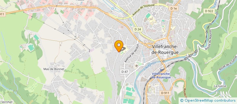 localisation de l'entreprise CBC29  VILLEFRANCHE-DE-ROUERGUE