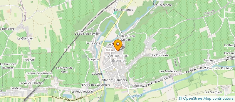 localisation de l'entreprise CBC2R à VERNOU-SUR-BRENNE