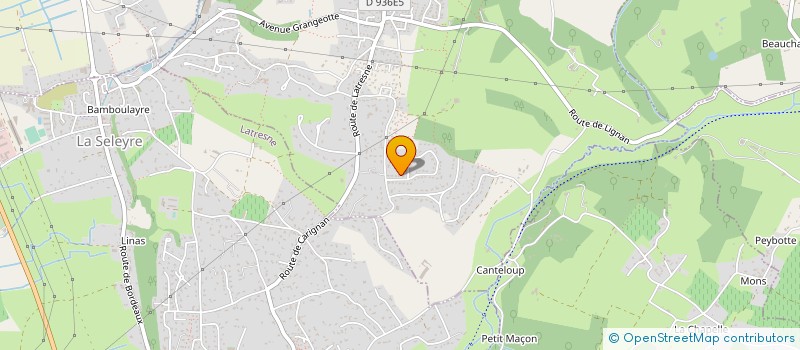 localisation de l'entreprise CBCH  CARIGNAN-DE-BORDEAUX