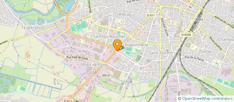 localisation de l'entreprise CBCIG à NIORT
