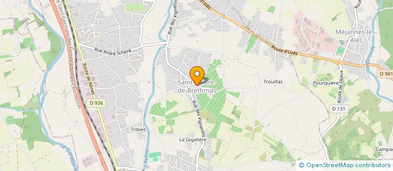 localisation de l'entreprise CBCM LA BAUSSE  SAINT-HILAIRE-DE-BRETHMAS